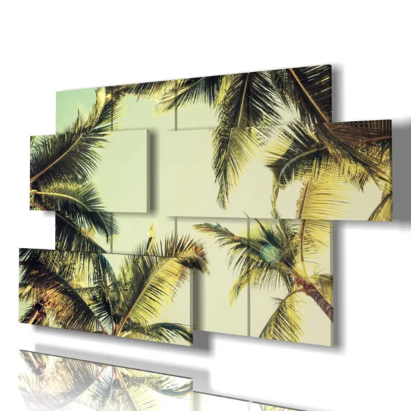 impressions en relief avec des arbres