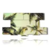 paintings with trees in relief with coconut palms in the luminous sky - version: 8 pannelli 186x97cm