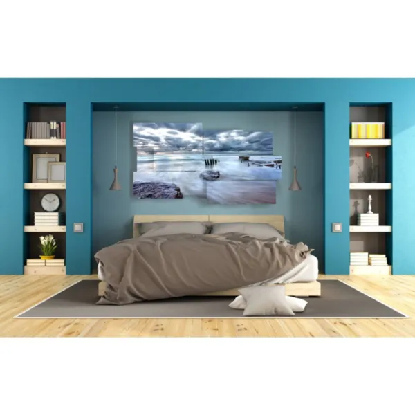 peintures d''orage en mer