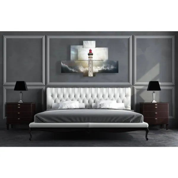 Arte de pared con el faro