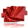 photo de chambre en soie rouge - version: 9 pannelli 171x108cm