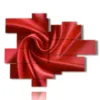 photo de chambre en soie rouge - version: 12 pannelli 179x146cm