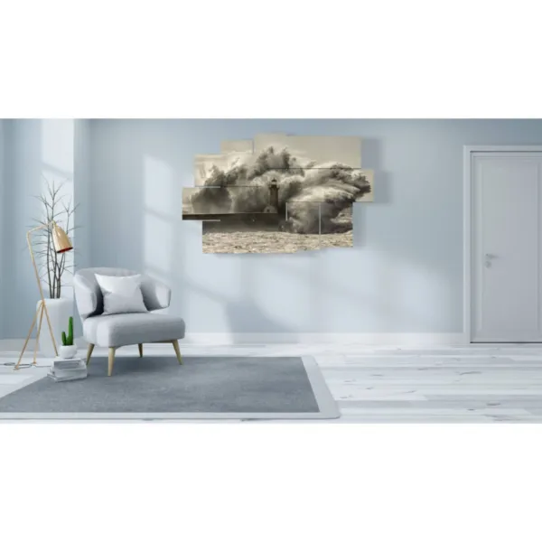 Cuadros estilo shabby chic con faro.