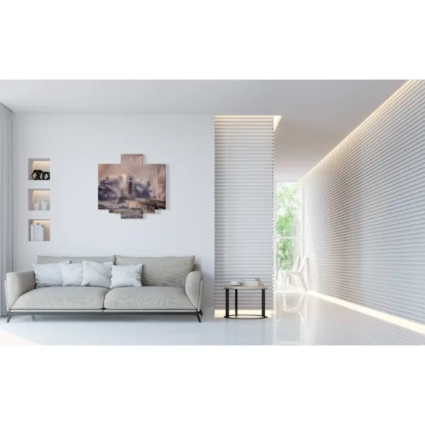 design interni quadro faro in tempesta