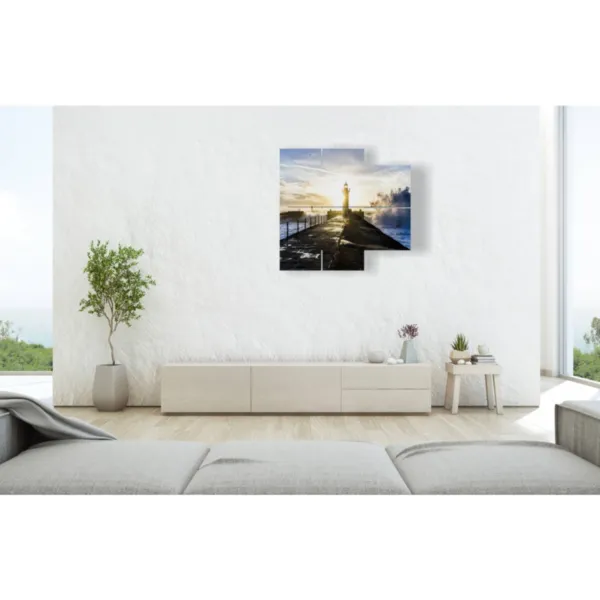 decorazioni con fari sul mare