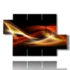 photos of abstract paintings of lights - version: 5 pannelli 128x85cm