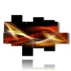 photos of abstract paintings of lights - version: 8 pannelli 175x112cm