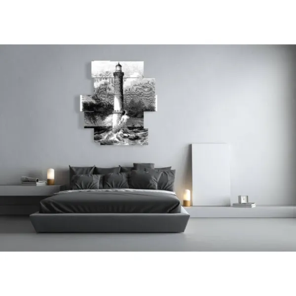 impresión decorativa con faro