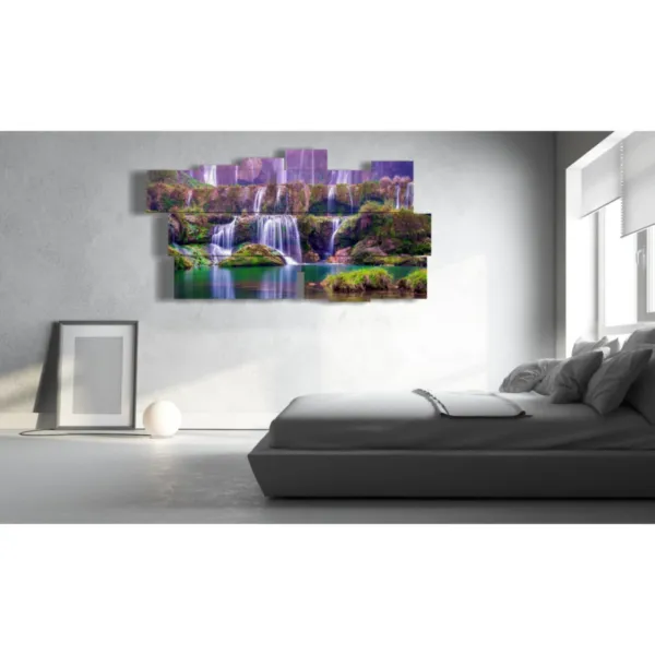 peintures de cascades colorées