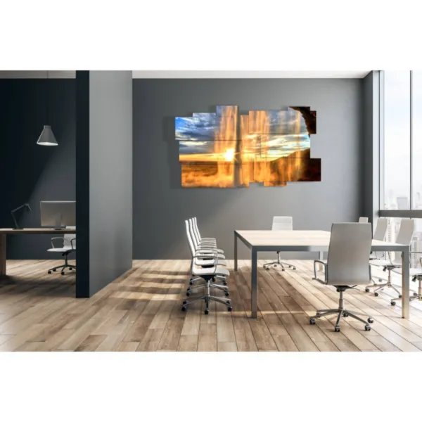 Sunset cascade decoration