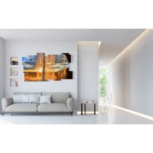 Painted Waterfall Poster