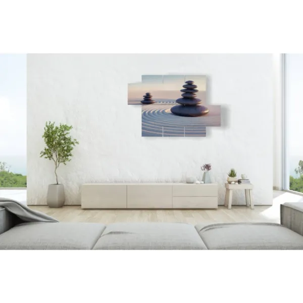 Conception intérieure : tableau de sable en mouvement