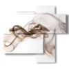 design framework with smoke image on white background - version: 4 pannelli 94x85cm