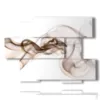 design framework with smoke image on white background - version: 6 pannelli 129x94cm