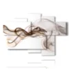 design framework with smoke image on white background - version: 6 pannelli 136x91cm