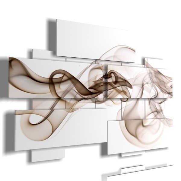 cadre de conception avec image de fumée sur fond blanc