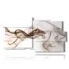 design framework with smoke image on white background - version: 10 pannelli 183x100cm