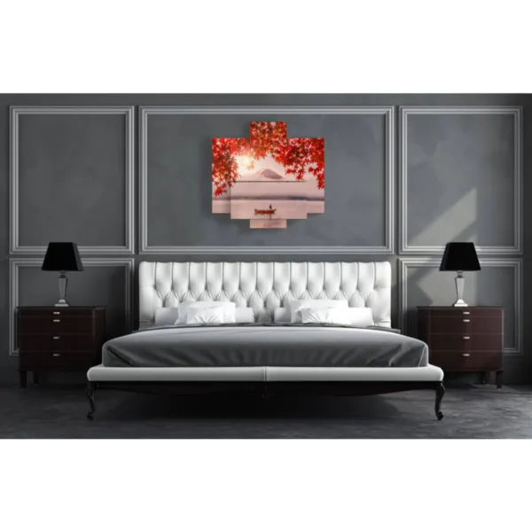 peintures automne lac