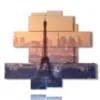 bild tour eiffel bei sonnenuntergang - version: 11 pannelli 171x150cm