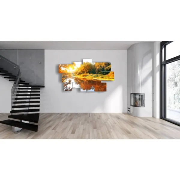 quadri con foto alberi autunno