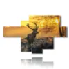 mountain animal paintings in the magic of sunset - version: 7 pannelli 171x104cm