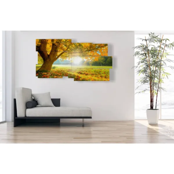 Prints with autumn images and good morning wishes