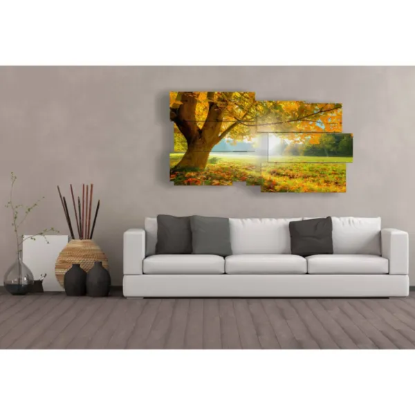 Décorations d''automne avec bonjour