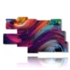 modern color strip painting - version: 9 pannelli 180x103cm