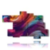modern color strip painting - version: 10 pannelli 195x118cm