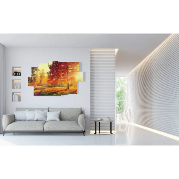 Herbstdekorationen, Druck auf Leinwand