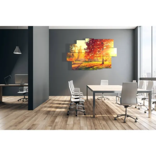 Wanddekoration Herbst bedruckt auf Leinwand