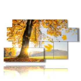 quadri moderni con alberi