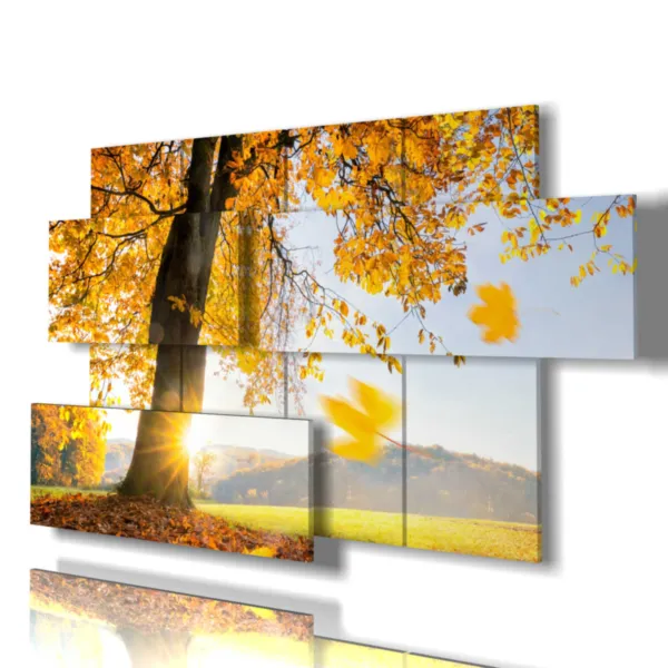 impressions avec des arbres modernes