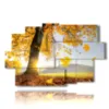 modern paintings with trees yellow leaves - version: 9 pannelli 171x108cm