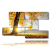 modern paintings with trees yellow leaves - version: 8 pannelli 173x100cm