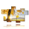 modern paintings with trees yellow leaves - version: 7 pannelli 175x108cm
