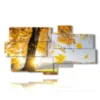 modern paintings with trees yellow leaves - version: 8 pannelli 184x100cm