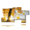 modern paintings with trees yellow leaves - version: 9 pannelli 184x106cm