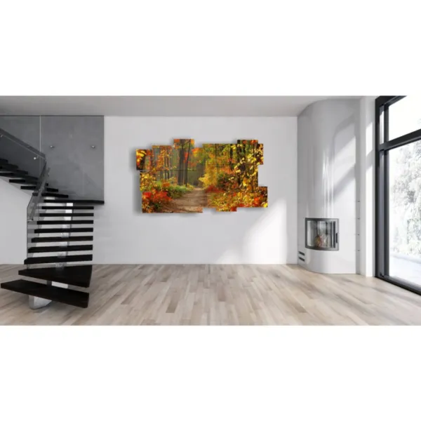 Autumn murals in the mountains