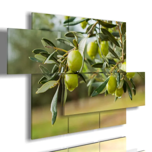 Modern paintings of olive trees