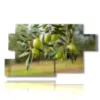 paintings of modern olive trees - version: 7 pannelli 157x90cm