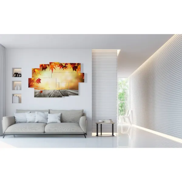 Tableaux d''automne et feuilles