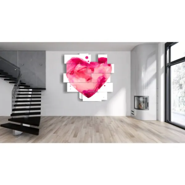 decoraciones de corazón pintado