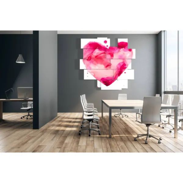 Cadre romantique avec un cœur