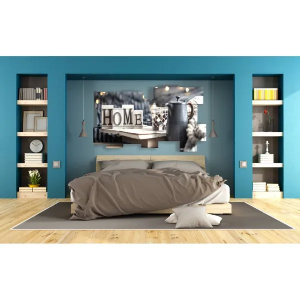 Lighted picture frames with ''Home'' written on them