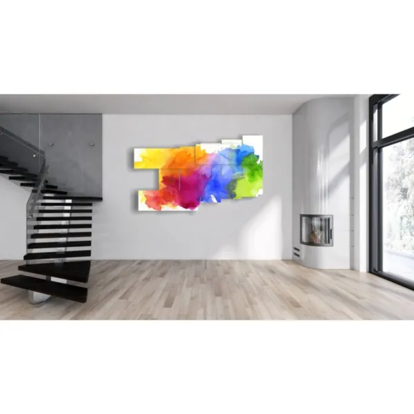 tableaux modernes bleus azurés