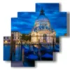plaza de venecia basilica de santa maria della salute - version: 4 pannelli 77x78cm