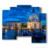 painting of venice basilica of santa maria della salute - version: 5 pannelli 89x77cm