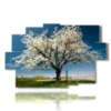 tableaux de beaux arbres en fleurs au printemps - version: 9 pannelli 171x108cm