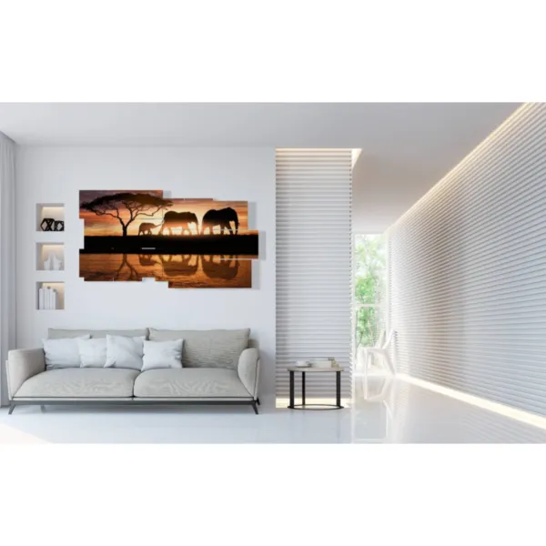 poster elefanti famiglia